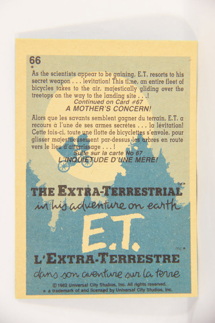 E.T. The Extra-Terrestrial 1982 Trading Card #66 For The Love Of E.T. FR-ENG OPC L018093