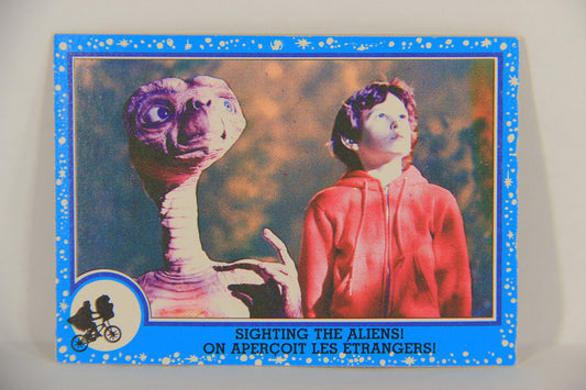 E.T. The Extra-Terrestrial 1982 Trading Card #69 Sighting The Aliens FR-ENG OPC L018096
