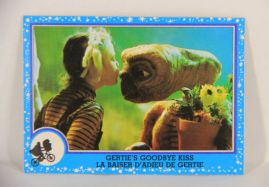 E.T. The Extra-Terrestrial 1982 Trading Card #74 Gertie's Goodbye Kiss FR-ENG OPC L018101