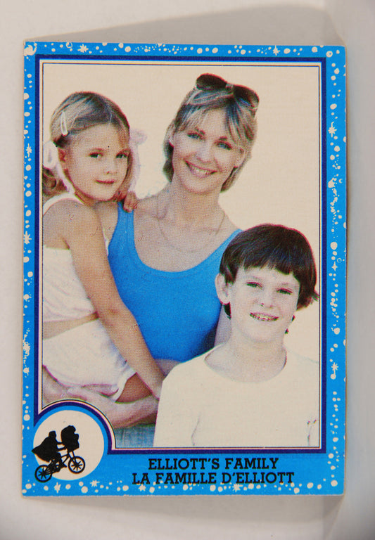 E.T. The Extra-Terrestrial 1982 Trading Card #82 Elliott's Family FR-ENG OPC L018109
