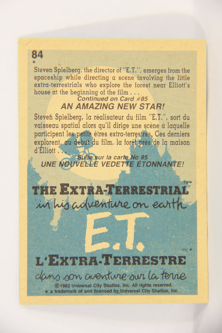 E.T. The Extra-Terrestrial 1982 Trading Card #84 Filming The Aliens FR-ENG OPC L018111