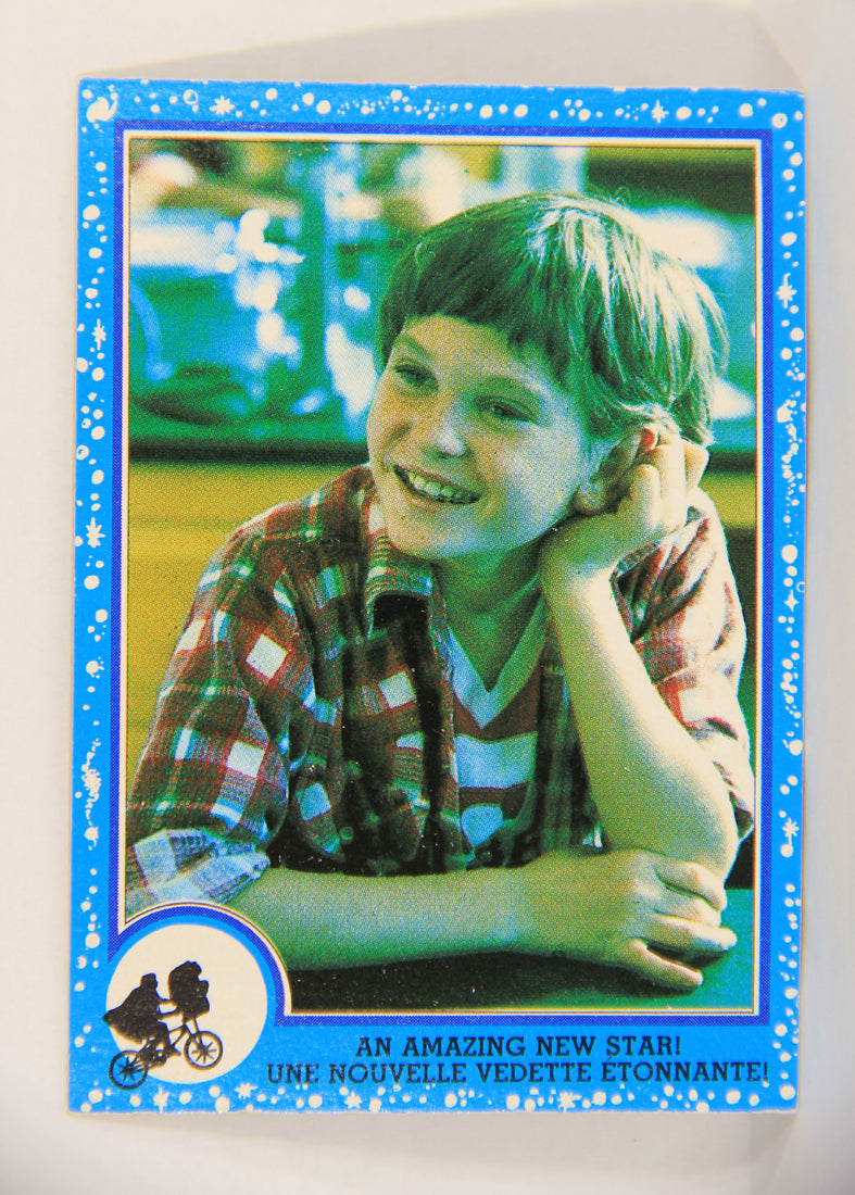 E.T. The Extra-Terrestrial 1982 Trading Card #85 An Amazing New Star FR-ENG OPC L018112