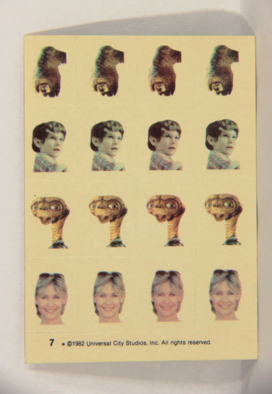 E.T. The Extra-Terrestrial 1982 Trading Card Sticker #7 E.T. - Elliot - Mary L018121