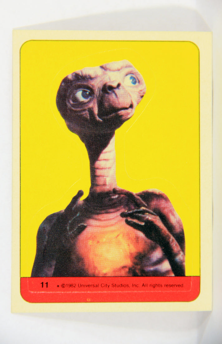 E.T. The Extra-Terrestrial 1982 Trading Card Sticker #11 E.T. Extremely Short-Printed L018125