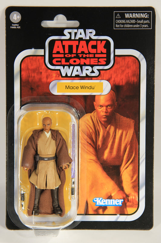 Star Wars Mace Windu Vintage Collection VC35 AOTC Action Figure Reissue L018132