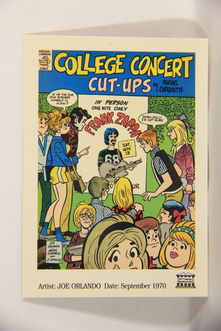 National Lampoon 1993 Trading Card #4 College Concert - Frank Zappa - Sept 1970 L018162