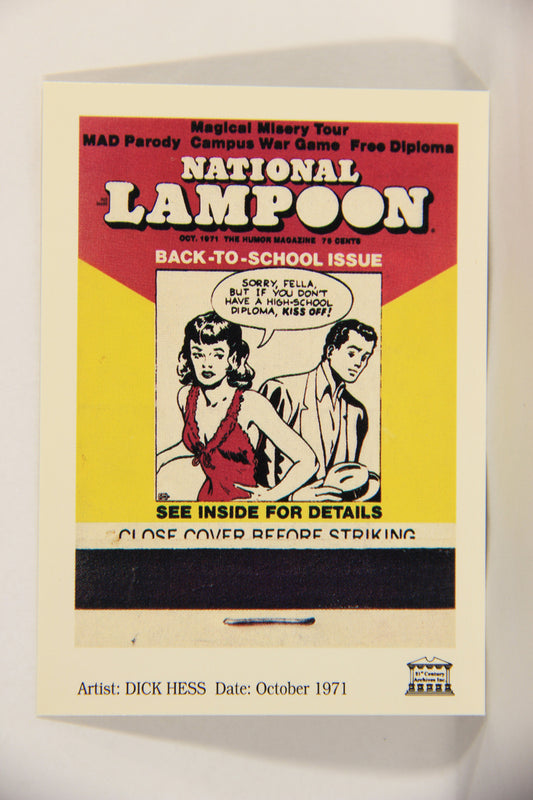 National Lampoon 1993 Trading Card #9 Back-To-School Issue - October 1971 L018167