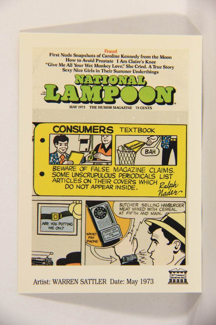 National Lampoon 1993 Trading Card #30 Fraud - May 1973 ENG L018188