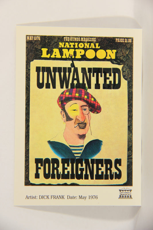 National Lampoon 1993 Trading Card #52 Unwanted Foreigners - May 1976 ENG L018210