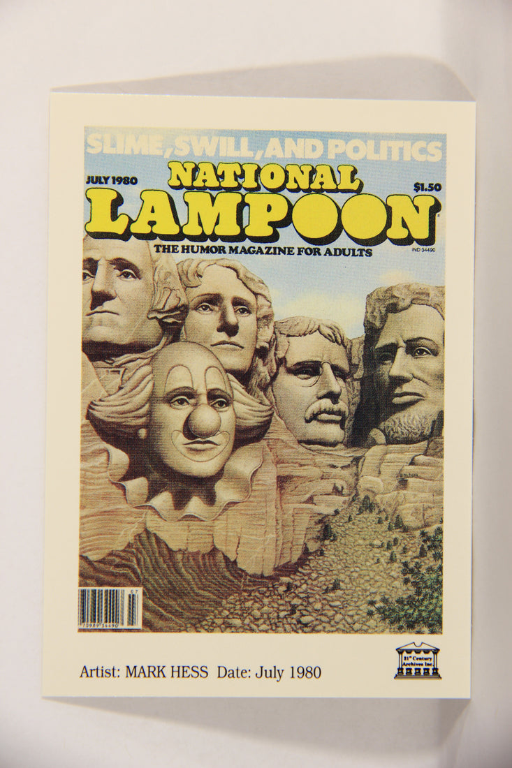 National Lampoon 1993 Trading Card #70 Slime Swill And Politics - July 1980 ENG L018228