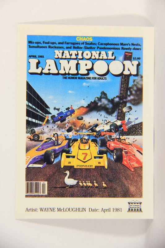 National Lampoon 1993 Trading Card #75 Chaos - April 1981 ENG L018233