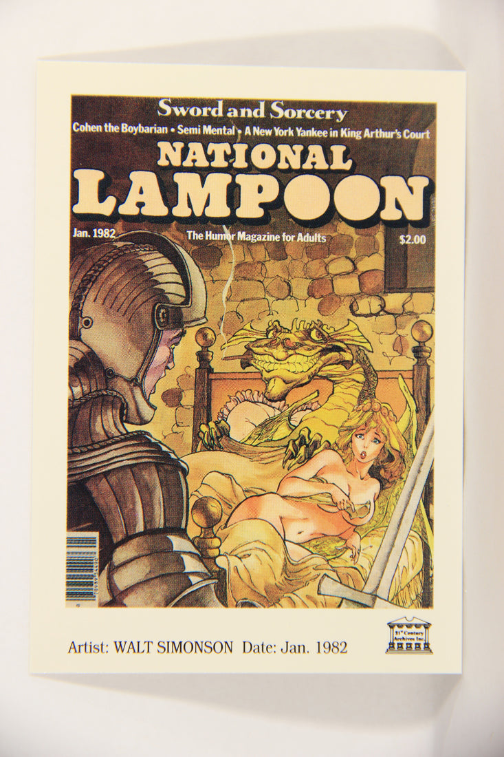 National Lampoon 1993 Trading Card #77 Sword And Sorcery - Jan 1982 ENG L018235