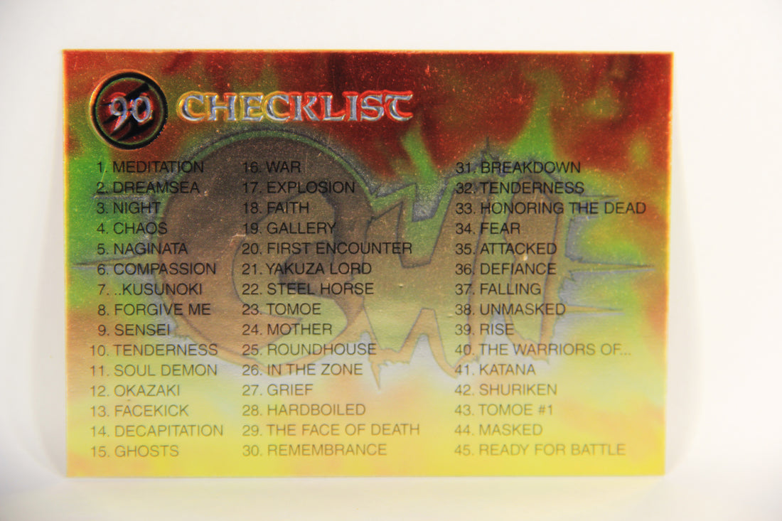 Shi All-Chromium 1995 Trading Card #90 Checklist ENG L018340