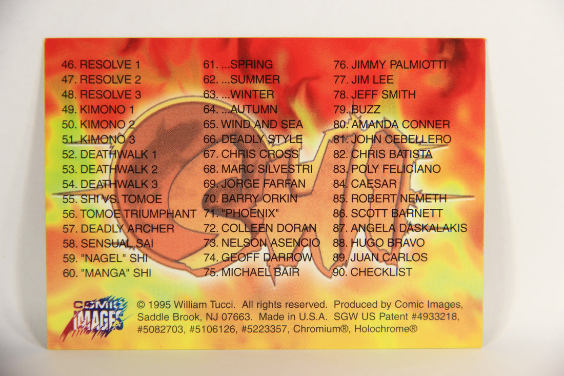 Shi All-Chromium 1995 Trading Card #90 Checklist ENG L018340