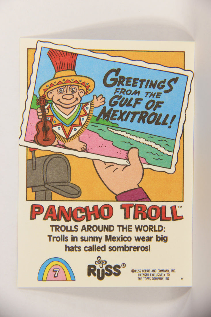 Russ Trolls 1992 Topps Trading Card #7 Pancho Troll ENG L018347