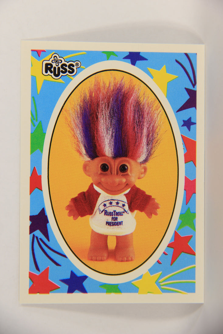 Russ Trolls 1992 Topps Trading Card #8 Russ Troll For President ENG L018348