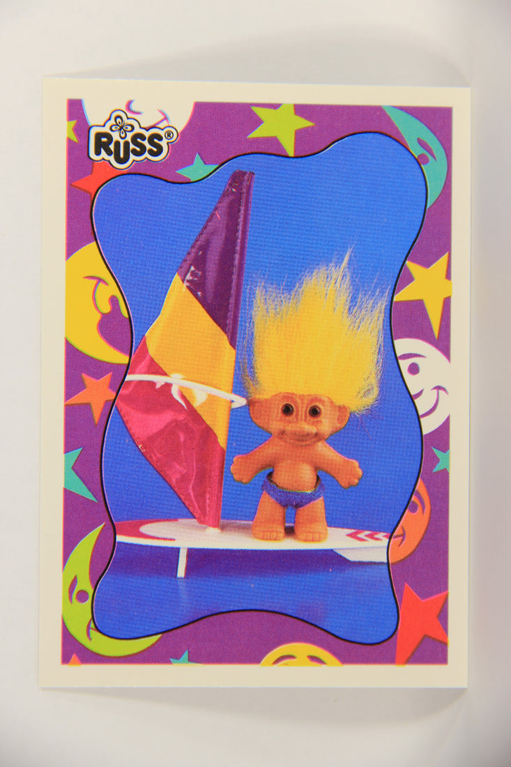 Russ Trolls 1992 Topps Trading Card #14 Trollsurfin' ENG L018354