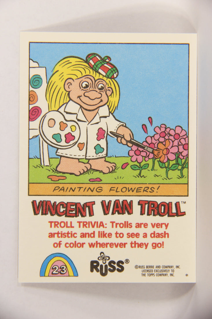 Russ Trolls 1992 Topps Trading Card #23 Vincent Van Troll ENG L018363