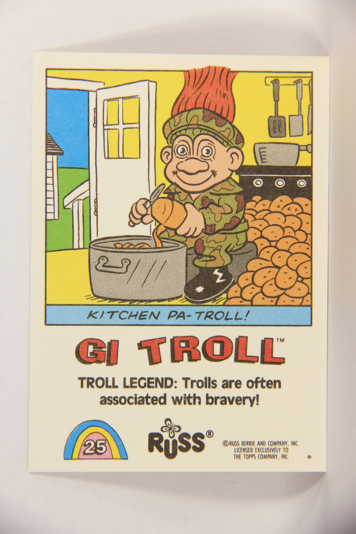 Russ Trolls 1992 Topps Trading Card #25 GI Troll ENG L018365