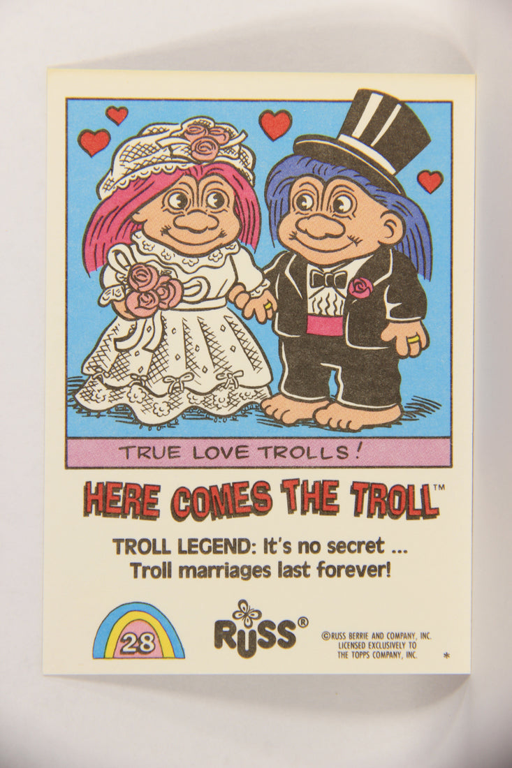 Russ Trolls 1992 Topps Trading Card #28 Here Comes The Troll ENG L018368