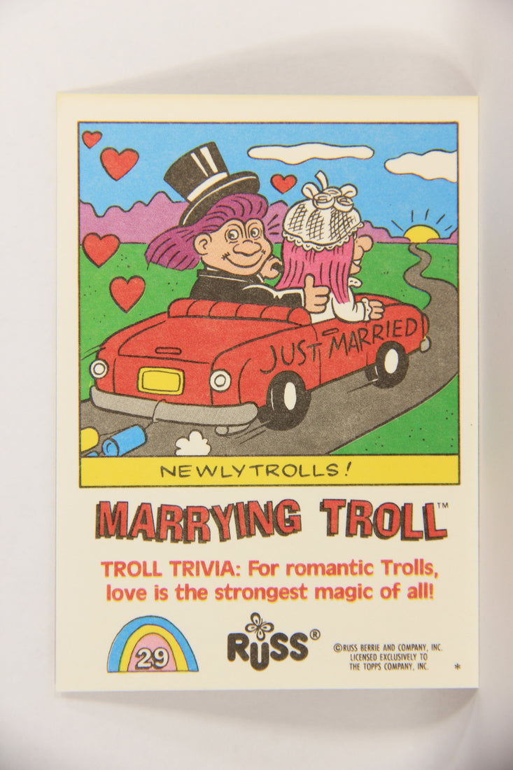 Russ Trolls 1992 Topps Trading Card #29 Marrying Troll ENG L018369