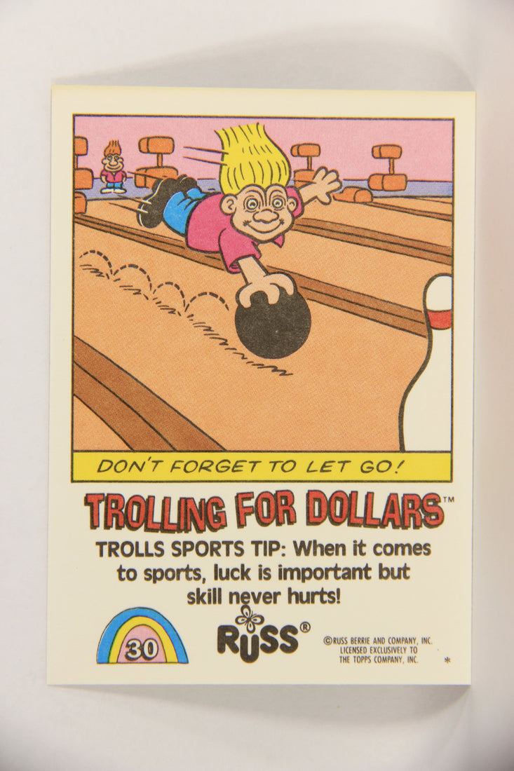 Russ Trolls 1992 Topps Trading Card #30 Trolling For Dollars ENG L018370