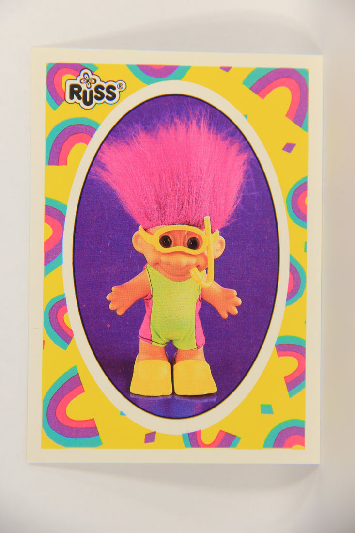 Russ Trolls 1992 Topps Trading Card #32 Scuba Troll ENG L018372