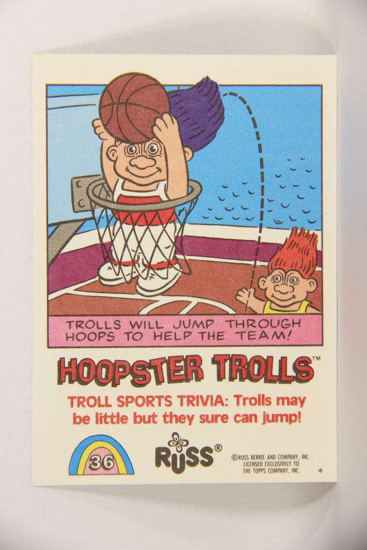 Russ Trolls 1992 Topps Trading Card #36 Hoopster Trolls ENG L018376