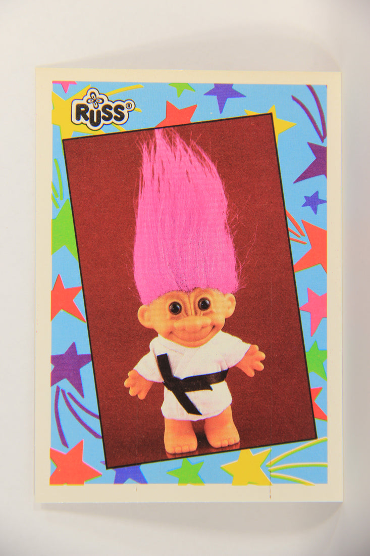 Russ Trolls 1992 Topps Trading Card #37 Kung Fu Troll ENG L018377