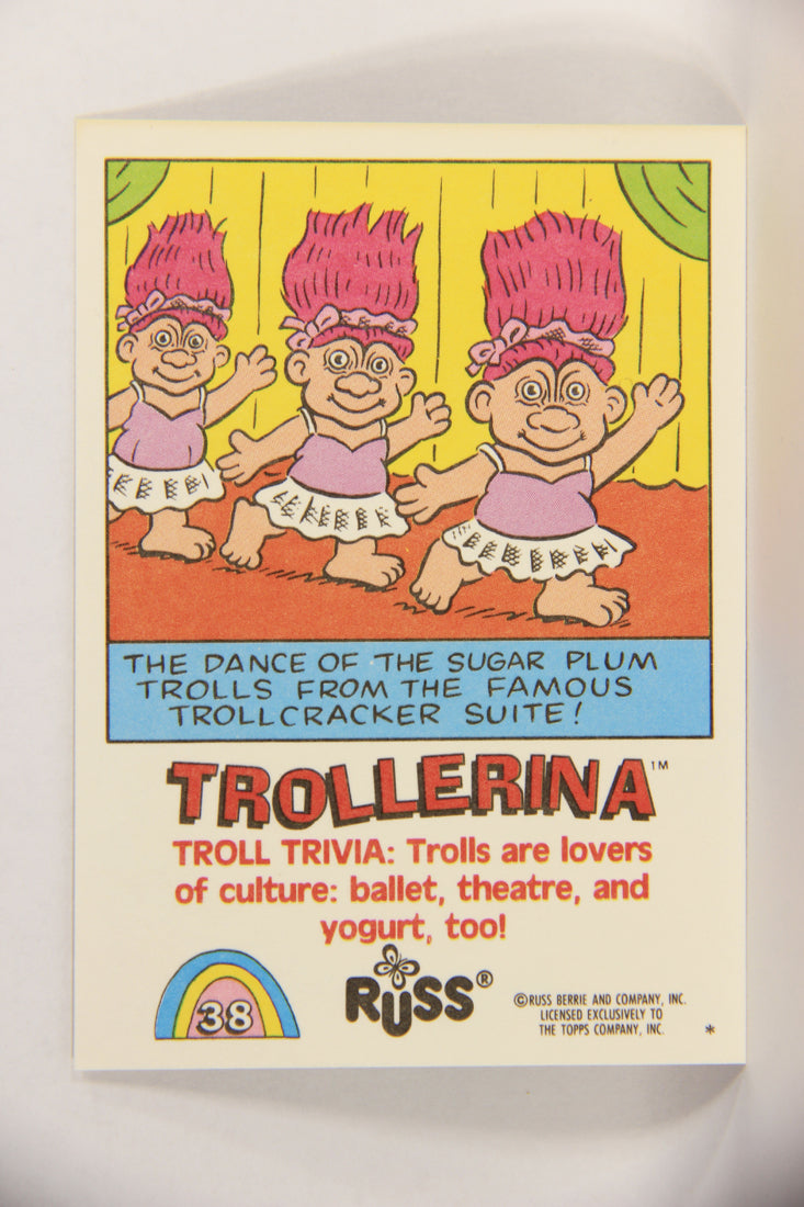 Russ Trolls 1992 Topps Trading Card #38 Trollerina ENG L018378