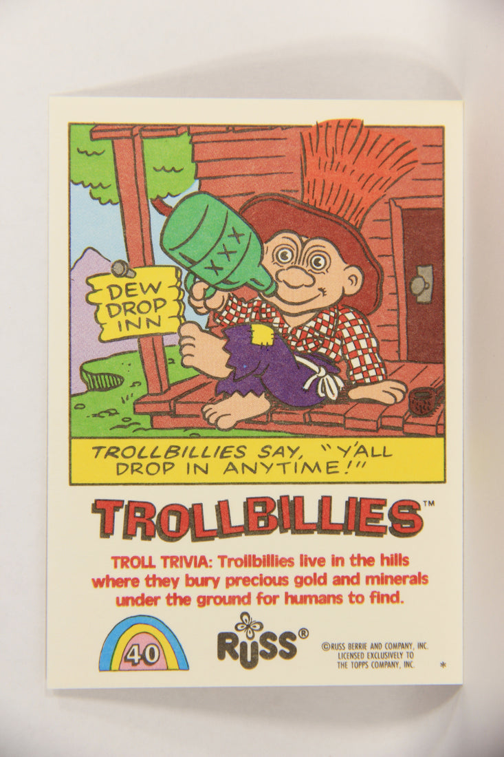 Russ Trolls 1992 Topps Trading Card #40 Trollbillies ENG L018380