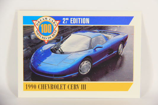 Dream Cars 2nd Edition 1992 Trading Card #1 - 1990 Chevrolet Cerv III FR-ENG L018489