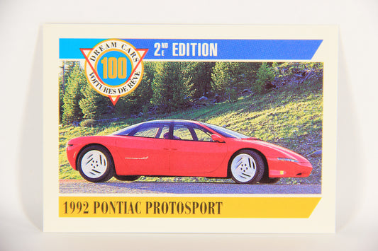 Dream Cars 2nd Edition 1992 Trading Card #10 - 1992 Pontiac Protosport FR-ENG L018494