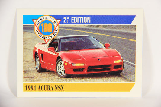 Dream Cars 2nd Edition 1992 Trading Card #13 - 1991 Acura NSX FR-ENG L018496