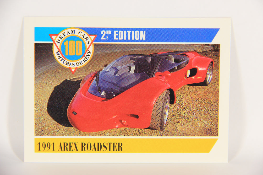 Dream Cars 2nd Edition 1992 Trading Card #16 - 1991 Arex Roadster FR-ENG L018497