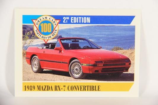 Dream Cars 2nd Edition 1992 Trading Card #22 - 1989 Mazda RX-7 Convertible L018502