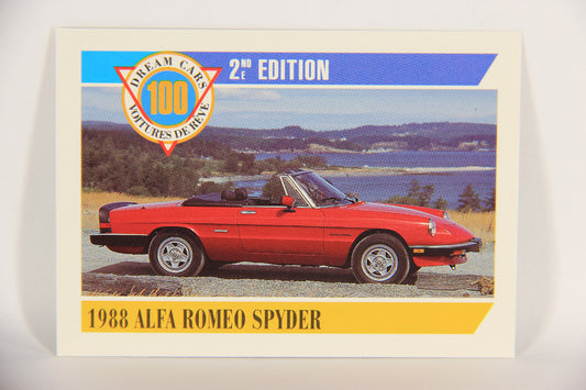 Dream Cars 2nd Edition 1992 Trading Card #25 - 1988 Alfa Romeo Spyder L018503