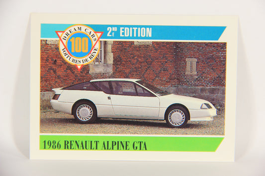 Dream Cars 2nd Edition 1992 Trading Card #36 - 1986 Renault Alpine GTA L018509