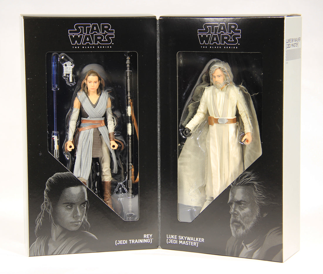 Star Wars SDCC Luke Skywalker - Rey 2017 Black Series Exclusive 6 Inch Figures TLJ L018578