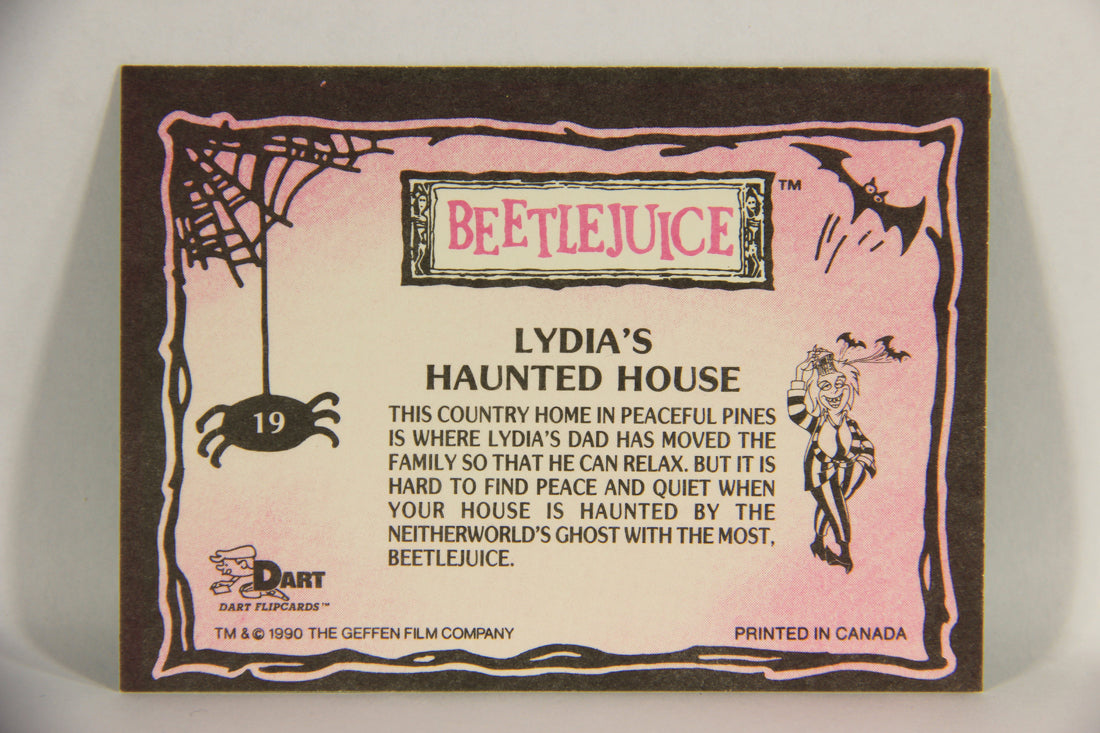 Beetlejuice 1990 Trading Card #19 Lydia's Haunted House ENG L018589