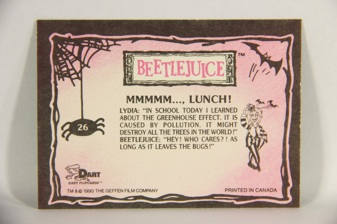 Beetlejuice 1990 Trading Card #26 Mmmmm Lunch ENG L018590