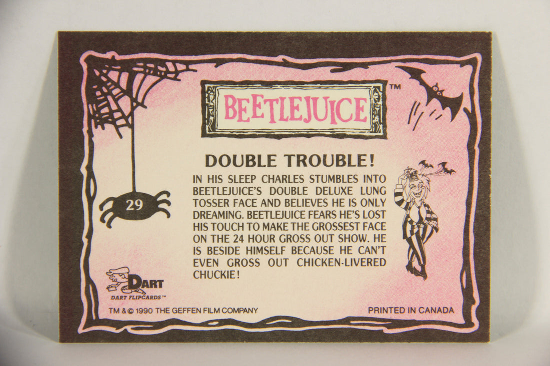 Beetlejuice 1990 Trading Card #29 Double Trouble ENG L018592