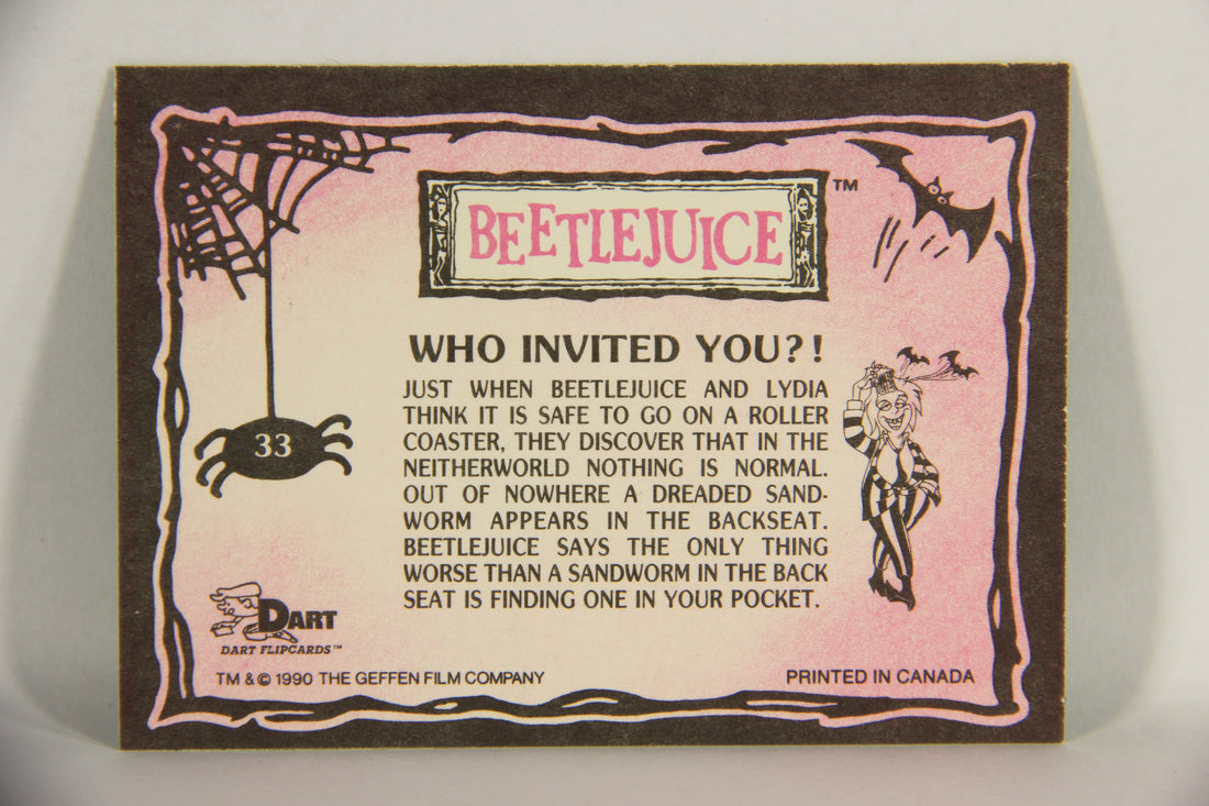 Beetlejuice 1990 Trading Card #33 Who Invited You ENG L018593