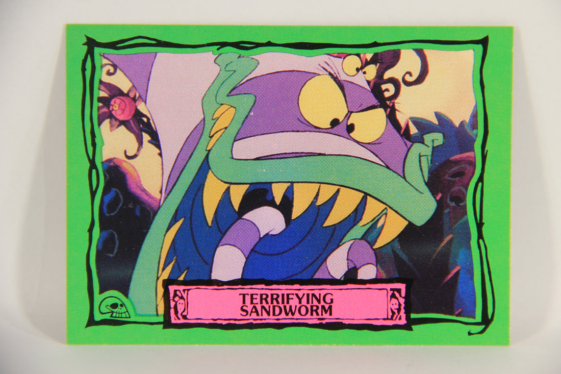 Beetlejuice 1990 Trading Card #51 Terrifying Sandworm ENG L018595