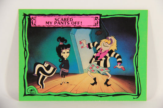 Beetlejuice 1990 Trading Card #57 Scared My Pants Off ENG L018596