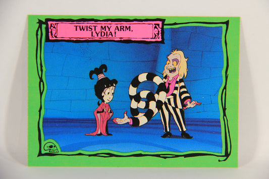 Beetlejuice 1990 Trading Card #82 Twist My Arm Lydia ENG L018598