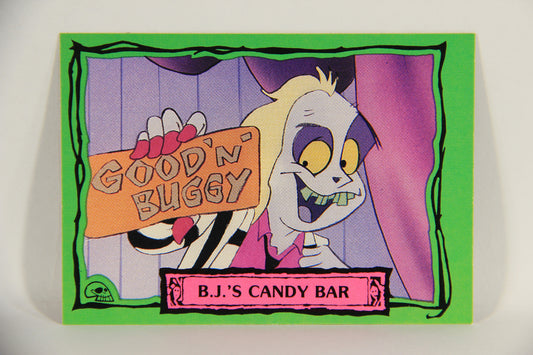 Beetlejuice 1990 Trading Card #96 B.J.'s Candy Bar ENG L018599