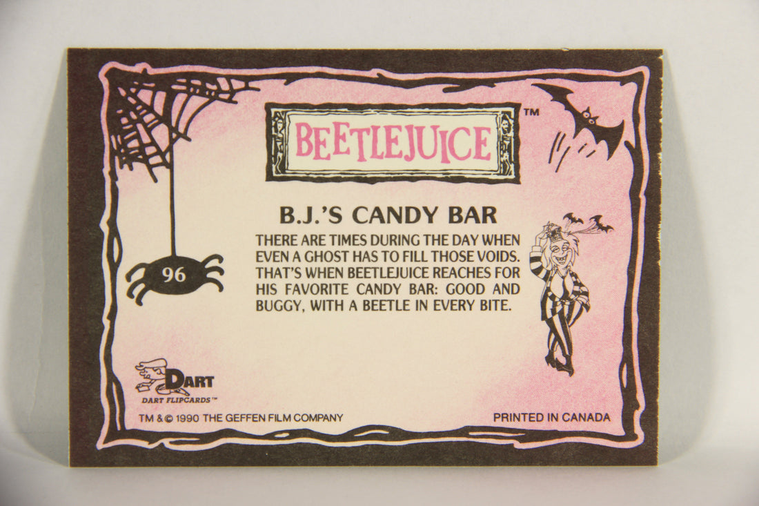 Beetlejuice 1990 Trading Card #96 B.J.'s Candy Bar ENG L018599