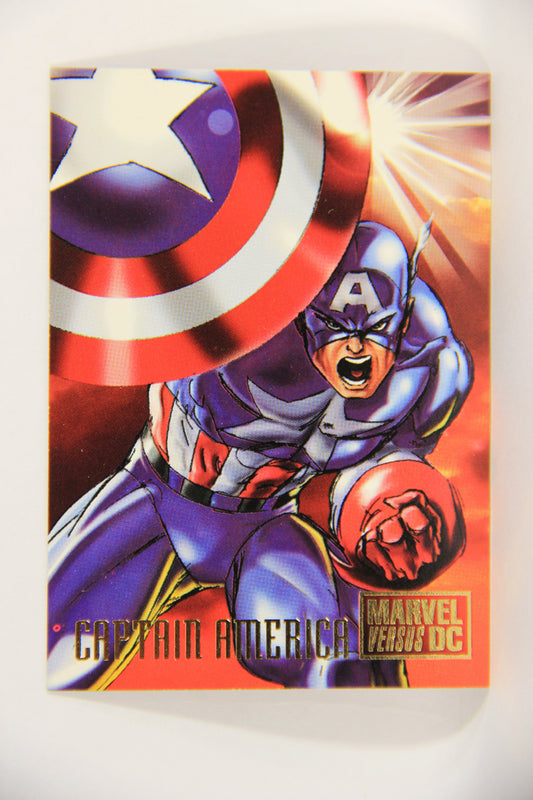 DC Versus Marvel Comics 1995 Trading Card #2 Captain America ENG L018610
