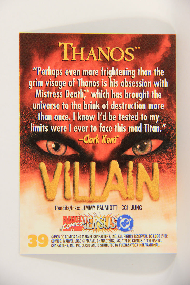 DC Versus Marvel Comics 1995 Trading Card #39 Thanos ENG L018618